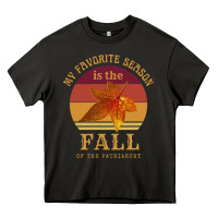 Asphalt feminist my favorite season is fall patriarchy retro vintage long slee Heavy Core Tee - DesignPulse