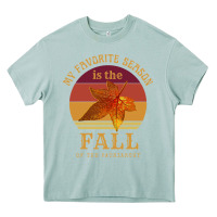 Arona feminist my favorite season is fall patriarchy retro vintage long slee Heavy Core Tee - DesignPulse