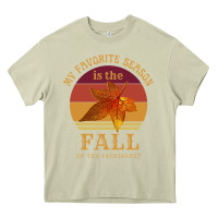 Mossy feminist my favorite season is fall patriarchy retro vintage long slee Heavy Core Tee - DesignPulse