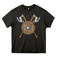Asphalt renaissance fair faire festival medieval theme axe shield Heavy Core Tee - DesignPulse