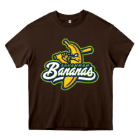 Chocolate Brown bananas Heavy Core Tee - DesignPulse