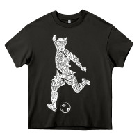 Asphalt soccer player ball Heavy Core Tee - DesignPulse