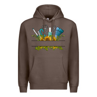 Coffee customize nail tools with sunflower Premium Hoodie - BarkalooDesign