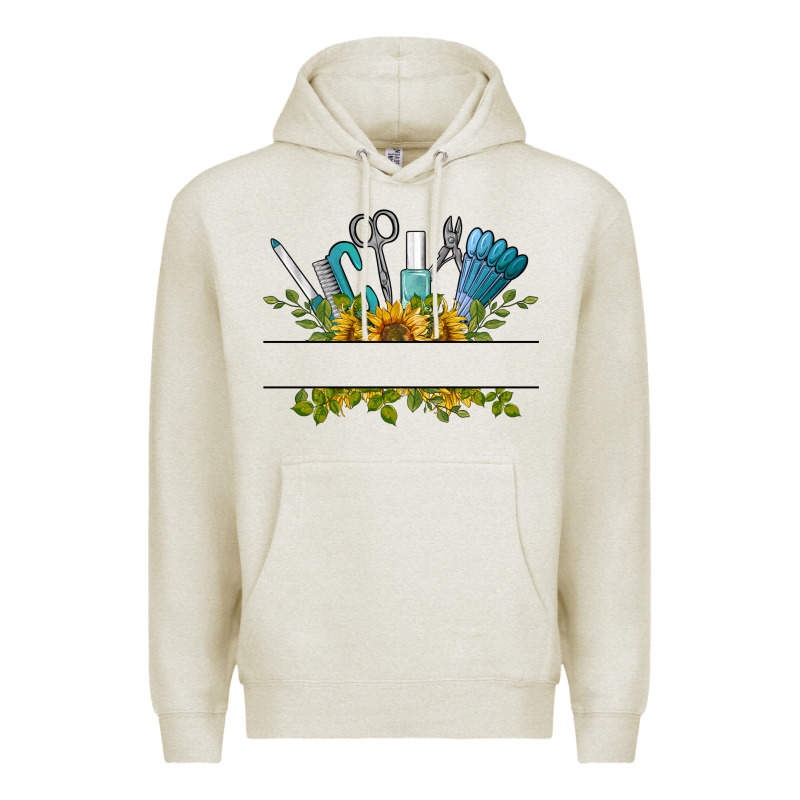 Customize Nail Tools With Sunflower Premium Hoodie by BarkalooDesign | Teevron