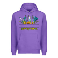 Purple customize nail tools with sunflower Premium Hoodie - BarkalooDesign