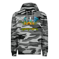 Slate Camo customize nail tools with sunflower Premium Hoodie - BarkalooDesign