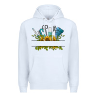 White customize nail tools with sunflower Premium Hoodie - BarkalooDesign