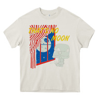 Cream that's no moon Heavy Core Tee - DesignPulse