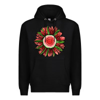 Black Watermelon Sunflower Premium Hoodie - Jasminsmagicworld