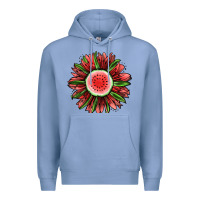 Colony Blue Watermelon Sunflower Premium Hoodie - Jasminsmagicworld