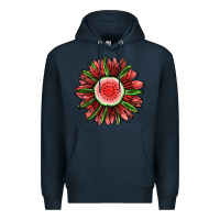 Navy Watermelon Sunflower Premium Hoodie - Jasminsmagicworld