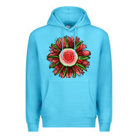 Ocean Blue Watermelon Sunflower Premium Hoodie - Jasminsmagicworld