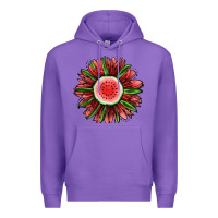 Purple Watermelon Sunflower Premium Hoodie - Jasminsmagicworld
