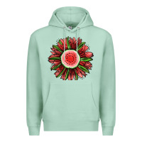 Seafoam Watermelon Sunflower Premium Hoodie - Jasminsmagicworld