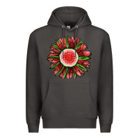 Smoke Watermelon Sunflower Premium Hoodie - Jasminsmagicworld