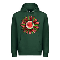 Sports Green Watermelon Sunflower Premium Hoodie - Jasminsmagicworld