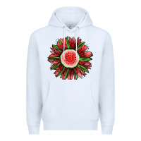 White Watermelon Sunflower Premium Hoodie - Jasminsmagicworld