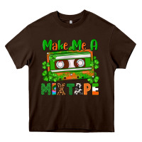 Chocolate Brown St. Patrick's Day make me a mixtape Heavy Core Tee - FaDigitalArtStudio