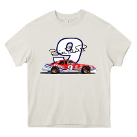 Cream Bill Elliott 1988 Winston Cup 9 Stock Car  Classic Heavy Core Tee - DesignPulse