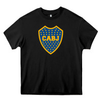 Black Boca Juniors Heavy Core Tee - DesignPulse