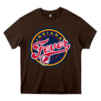 Chocolate Brown indiana,team,fever Heavy Core Tee - DesignPulse