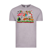 Vintage Zinc happy hallothanksmas flamingo Vintage Tee - CowhideDigitalArt