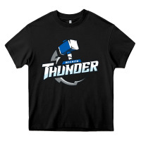Black wichita thunder Heavy Core Tee - DesignPulse