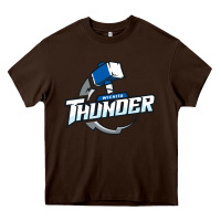 Chocolate Brown wichita thunder Heavy Core Tee - DesignPulse