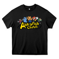 Black awa na awa ni clubs Heavy Core Tee - DesignPulse