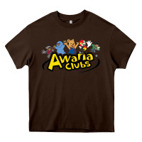 Chocolate Brown awa na awa ni clubs Heavy Core Tee - DesignPulse