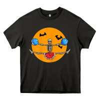 Asphalt cheerleading skeleton halloween cheer skeleton cheerleader t shirt Heavy Core Tee - DesignPulse