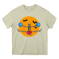 Mossy cheerleading skeleton halloween cheer skeleton cheerleader t shirt Heavy Core Tee - DesignPulse