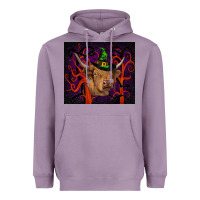 Lavender halloween glitter highland cow tumbler Heavyweight Hoodie - RanaPortraitStore