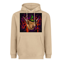 Mushroom halloween glitter highland cow tumbler Heavyweight Hoodie - RanaPortraitStore