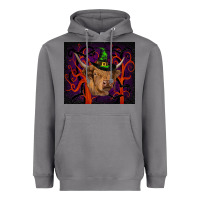Storm halloween glitter highland cow tumbler Heavyweight Hoodie - RanaPortraitStore