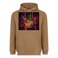 Halloween Glitter Highland Cow Tumbler Heavyweight Hoodie | Teevron