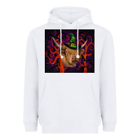 White halloween glitter highland cow tumbler Heavyweight Hoodie - RanaPortraitStore