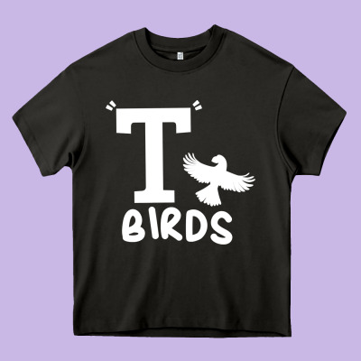 T Birds Greaser Thunderbirds 1970s T Birds Pullover Hoodie Heavy Core Tee Designed By Designpulse