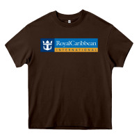 Chocolate Brown Royal Caribbean International Heavy Core Tee - DesignPulse