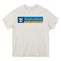 Cream Royal Caribbean International Heavy Core Tee - DesignPulse