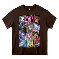 Chocolate Brown monster high character Heavy Core Tee - DesignPulse