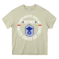 Mossy senior master sergeant retired air force retirement gifts t shirt Heavy Core Tee - DesignPulse
