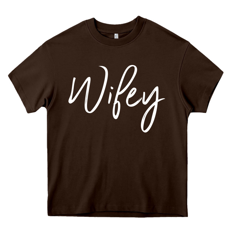 Wifey Sweat(b) Heavy Core Tee by DesignPulse | Teevron