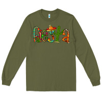 Army Green fiesta Long Sleeve Tee - RacoonDesign