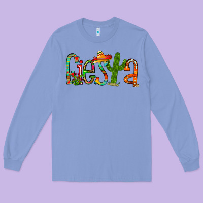 Fiesta Long Sleeve Tee Designed By Racoondesign