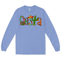 Colony Blue fiesta Long Sleeve Tee - RacoonDesign
