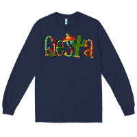 Navy fiesta Long Sleeve Tee - RacoonDesign