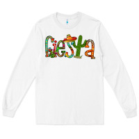 White fiesta Long Sleeve Tee - RacoonDesign