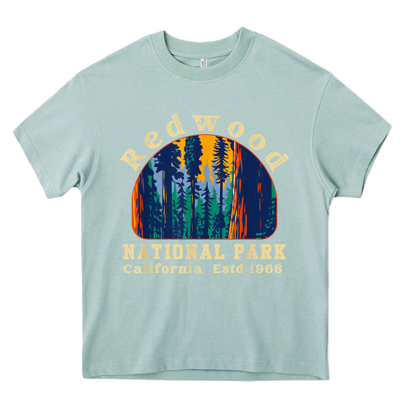 Redwood National Park California Retro Vintage Cam Heavy Core Tee by DesignPulse | Teevron