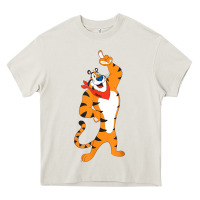 Cream Frosted Flakes Tony The Tiger T Shirt Heavy Core Tee - DesignPulse